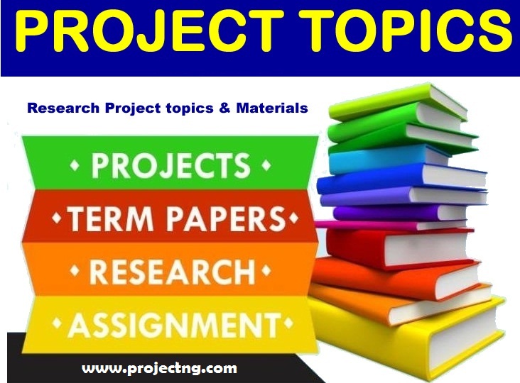 Free Project Topics Download Research Materials In DOC PDF