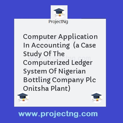 Computer Application In Accounting  