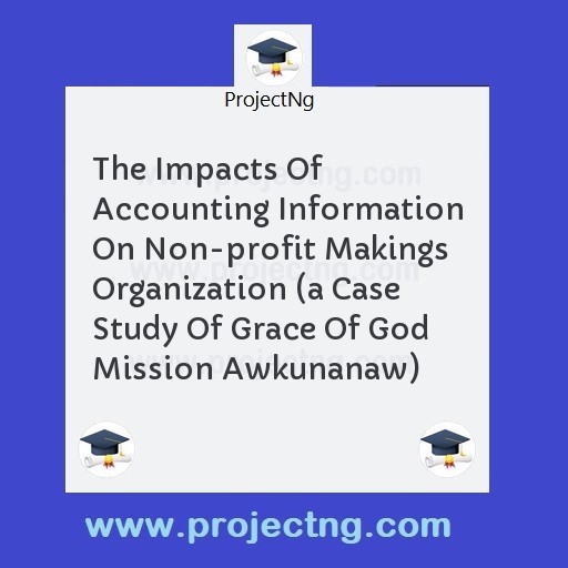 The Impacts Of Accounting Information On Non-profit Makings Organization 