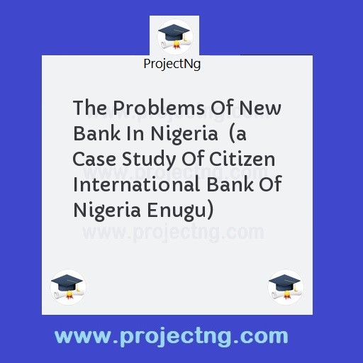 The Problems Of New Bank In Nigeria  