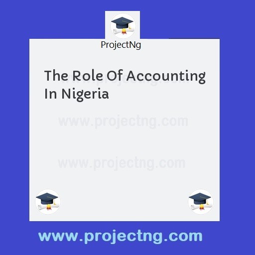 The Role Of Accounting In Nigeria