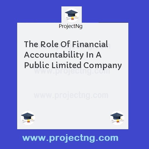 The Role Of Financial Accountability In A Public Limited Company