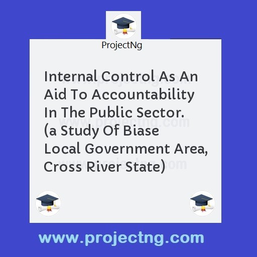 Internal Control As An Aid To Accountability In The Public Sector. 