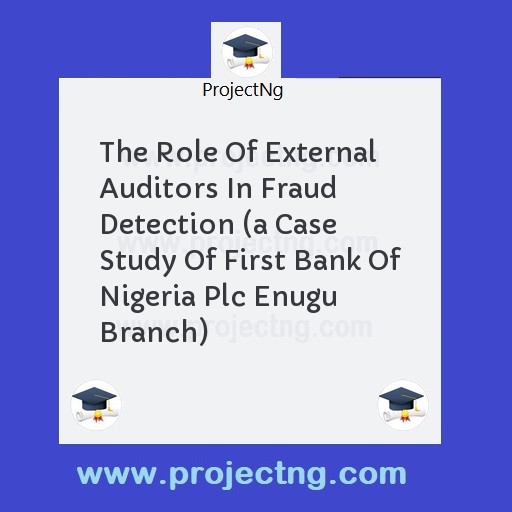 The Role Of External Auditors In Fraud Detection 