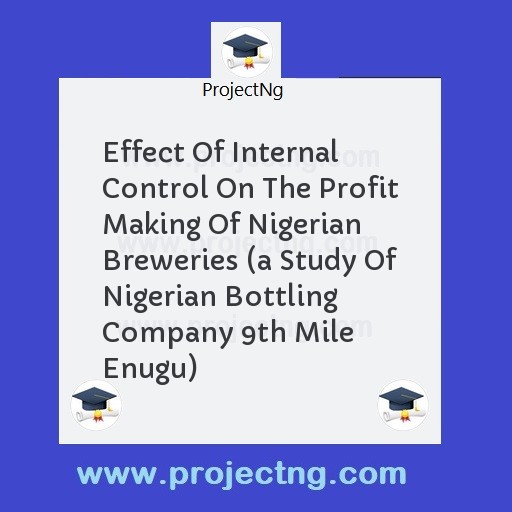 Effect Of Internal Control On The Profit Making Of Nigerian Breweries 