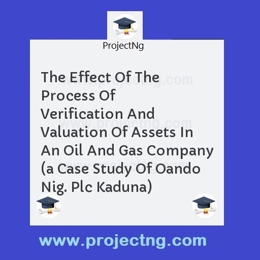 The Effect Of The Process Of Verification And Valuation Of Assets In An Oil And Gas Company 