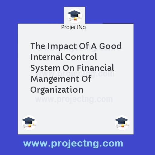 The Impact Of A Good Internal Control System On Financial Mangement Of Organization