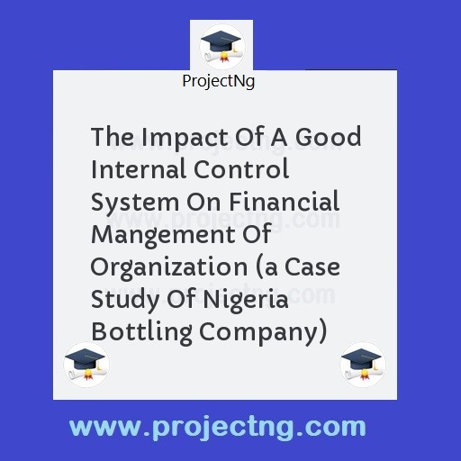 The Impact Of A Good Internal Control System On Financial Mangement Of Organization 