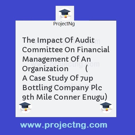 The Impact Of Audit Committee On Financial Management Of An Organization         ( A Case Study Of 7up Bottling Company Plc 9th Mile Conner Enugu)
