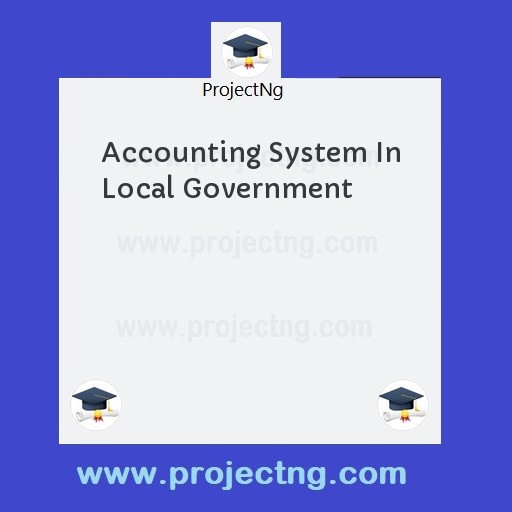 Accounting System In Local Government