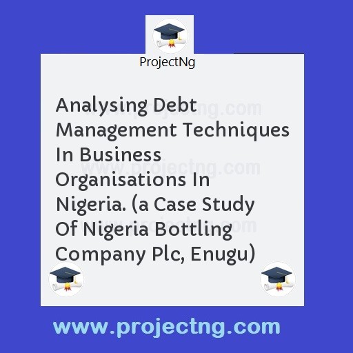Analysing Debt Management Techniques In Business Organisations In Nigeria. 