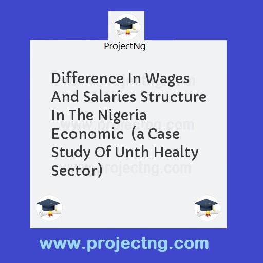 Difference In Wages And Salaries Structure In The Nigeria Economic  