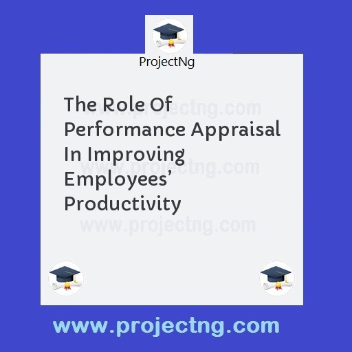 The Role Of Performance Appraisal In Improving Employees’ Productivity