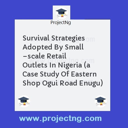 Survival Strategies Adopted By Small –scale Retail Outlets In Nigeria 