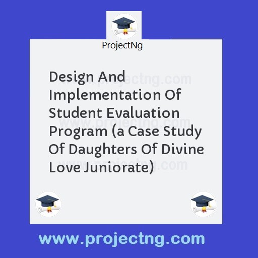 Design And Implementation Of Student Evaluation Program 