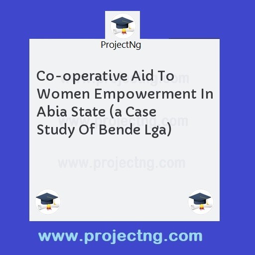Co-operative Aid To Women Empowerment In Abia State 