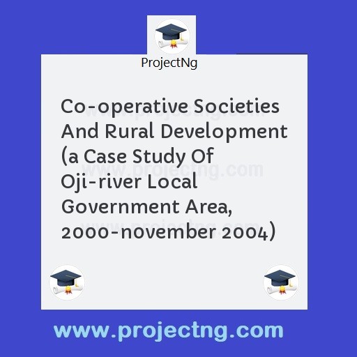 Co-operative Societies And Rural Development 