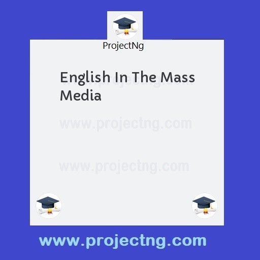English In The Mass Media