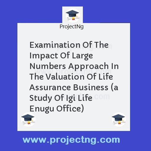Examination Of The Impact Of Large Numbers Approach In The Valuation Of Life Assurance Business 