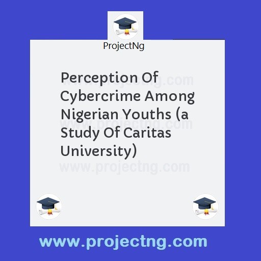 Perception Of Cybercrime Among Nigerian Youths 