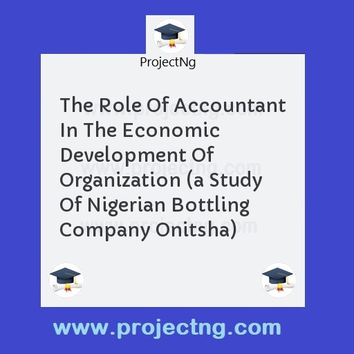 The Role Of Accountant In The Economic Development Of Organization 