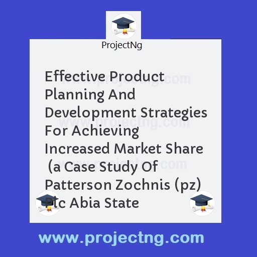 Effective Product Planning And Development Strategies For Achieving Increased Market Share  