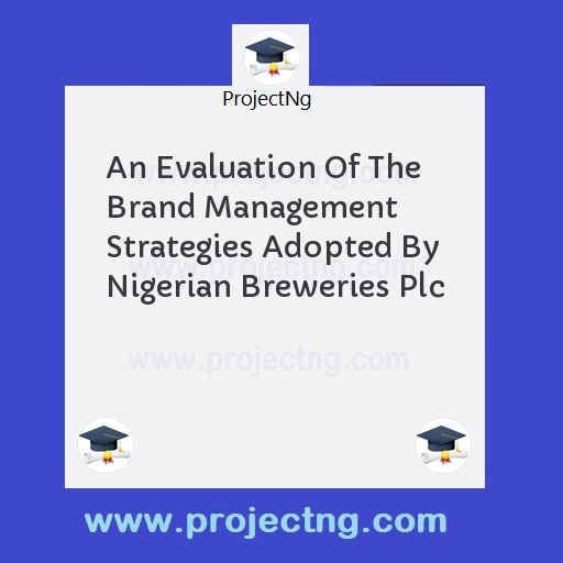 An Evaluation Of The Brand Management Strategies Adopted By Nigerian Breweries Plc