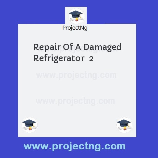 Repair Of A Damaged Refrigerator  2
