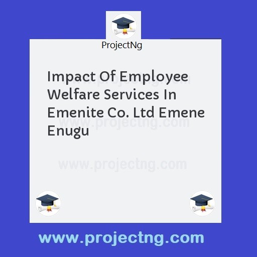 Impact Of Employee Welfare Services In Emenite Co. Ltd Emene Enugu
