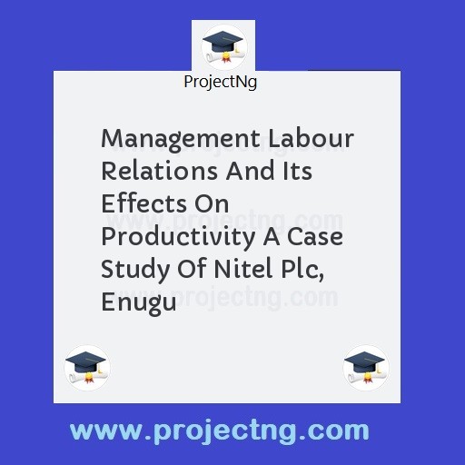Management Labour Relations And Its Effects On Productivity A Case Study Of Nitel Plc, Enugu
