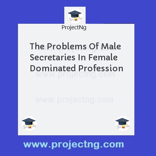 The Problems Of Male Secretaries In Female Dominated Profession