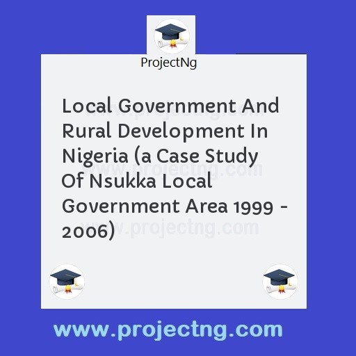 Local Government And Rural Development In Nigeria 