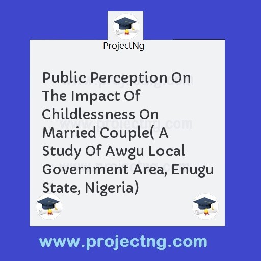 Public Perception On The Impact Of Childlessness On Married Couple( A Study Of Awgu Local Government Area, Enugu State, Nigeria)