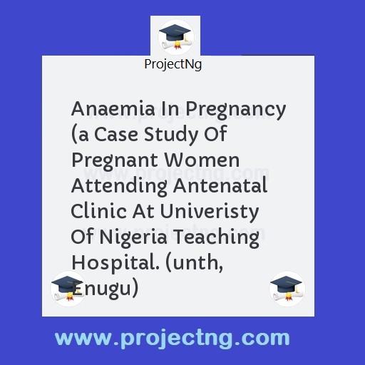 Anaemia In Pregnancy 