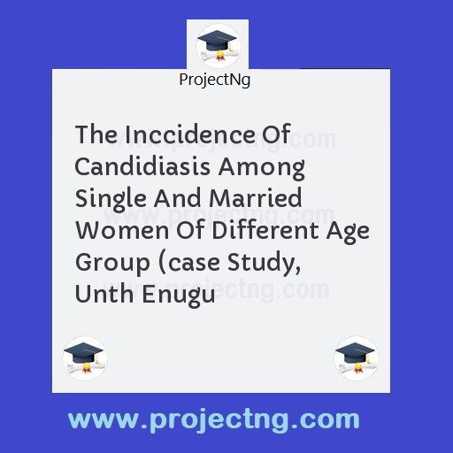 The Inccidence Of Candidiasis Among Single And Married Women Of Different Age Group (case Study, Unth Enugu